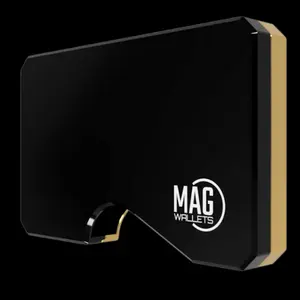 Mag Wallet, Obsidian black / Bronze chrome
