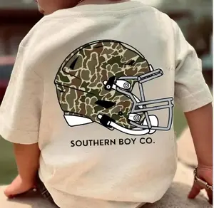 Youth and Adult Camo Football Helmet Boy’s Sleeve Shirt Hunting Camo Youth Tee Camo Boy Shirt Camo Girl Shirt, toddler boy clothing, toddler boy summer tee, birthday gift, summer shirt, Family shirt, Natural Country Boy and girl Graphic Tee