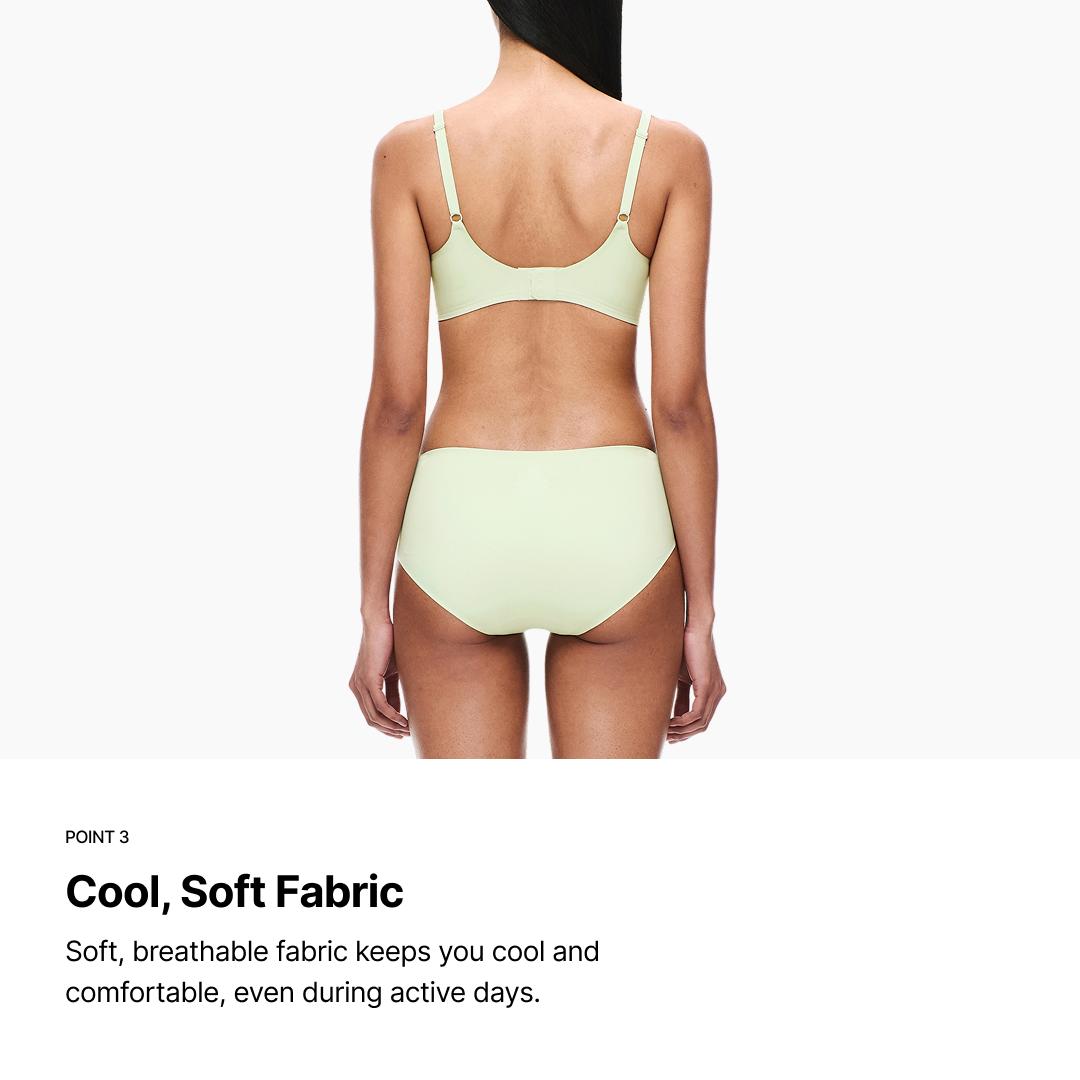 [VERISH] Cool Fit Panty - SIZE UP RECOMMENDED - Seamless No-Show Underwear for Women - Mid-Rise Fast-Drying Cooling Everyday Comfort