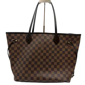 Pre-owned Louis Vuitton LV Damier Ebene Neverfull MM Canvas Tote Designer Bag