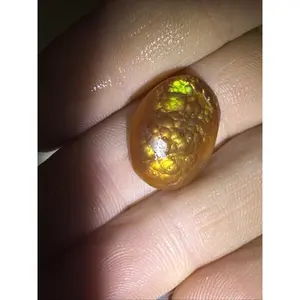 9cts Old Stock Fire Agate Gemstone Rough Cabochon High Grade Lapidary Specimen