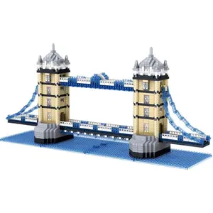 London Tower Bridge Building Blocks Toy (1410pcs/set), 3D Assembled Puzzle Toy, Model Ornament, Home Decoration, Birthday Gift, Building Sets