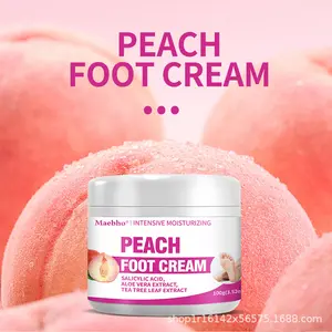 Peach Flavored Foot Cream, Anti-Dry and Cracked Foot Moisturizing Moisturizing Hands and Feet, Keeping Heel Repair Cream Foot Care