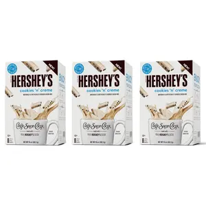 Hershey's Cookies 'N' Creme Cocoa Mix 1.25 oz Packets Gluten Free Hot or Iced Chocolate Made with Real Milk 24 Count USA