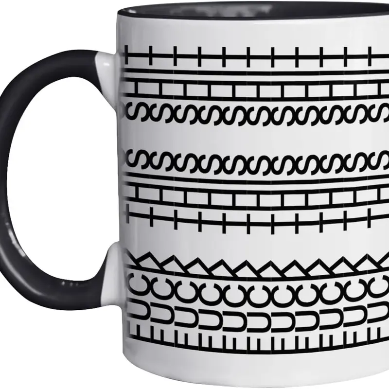 12oz Ceramic Drinkware Letter Print Humorous Mug - Hidden Joke "Fuck This Shit" Coffee Cup, Washable Dishwasher Safe, Office Coworker Gift, 11oz Option, Sports & Outdoor Accessory