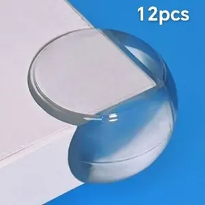 12pcs Table Corner Protectors, Self-Adhesive Clear Furniture Guard, Edge Safety Bumpers, Round Proof Bumper, Table Edges Protection