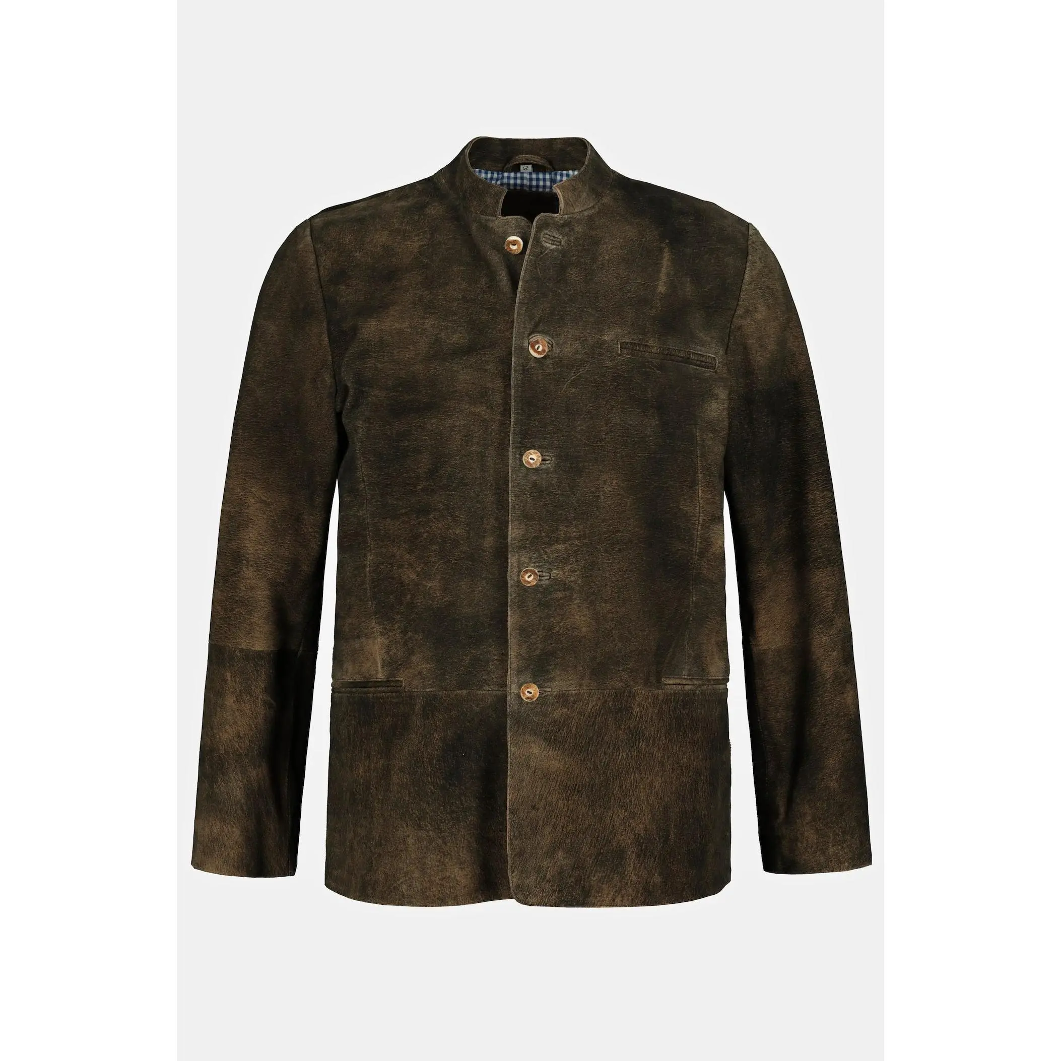 Men's Goatskin Suede Bavarian Trachten Jacket – Real Suede Traditional Jacket (L–7XL)