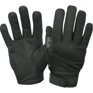 Black - Police Tactical Cut Resistant Street Shield Gloves