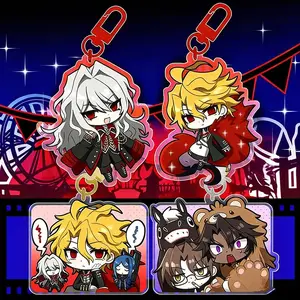 Limbus Company Canto 7 Acrylic Keychain – Don Quixote, Sancho, Heathcliff, Gregor Fan-Made Charms, Anime Pendant, Birthday Gift for Gamers