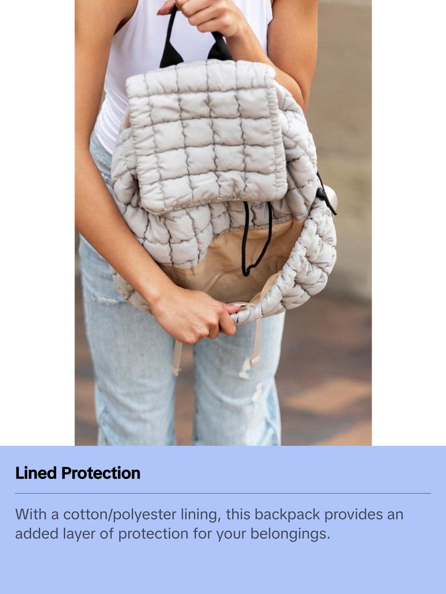 Blake Quilted Puffer Backpack