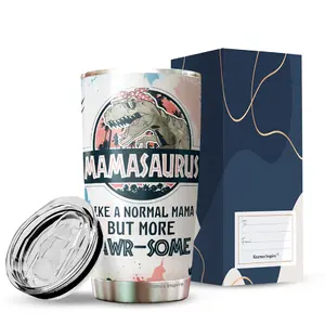 Mamasaurus Like A Normal Mama But More Rawrsome Tumbler 20Oz Tumbler Gift For Mom From Daughter, Son 6 45783 886