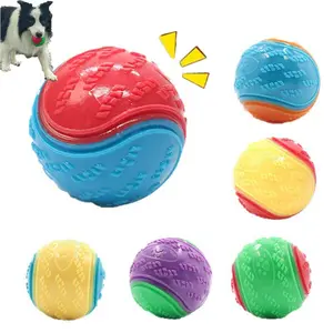 Pet Dog Elastic Ball Toy, Durable Bite-Resistant Solid Rubber Chew Toy, Outdoor Throwing Retrieve Training Dog Toy, Interactive Training Ball, Single Pack