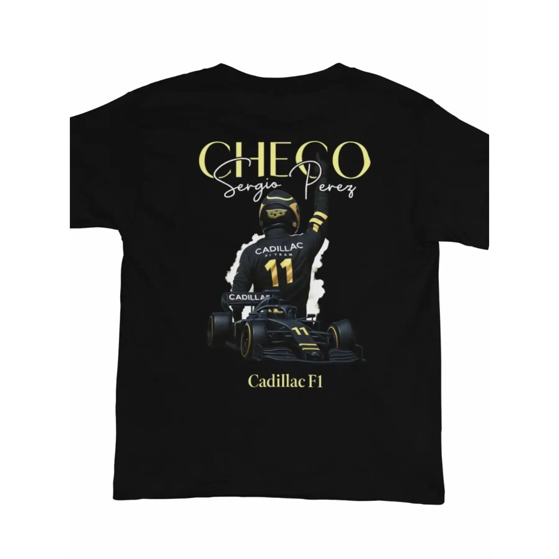 Natural Soft Oversized Short-Sleeve T-Shirt with Checo Perez SP11 Jersey Print - Casual Fitted Vibe Top for Men, Ideal for Daily Use & Activities