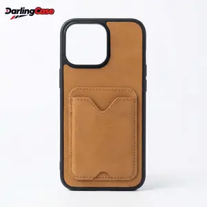 Magnetic iPhone Case with Built-in Magnetic Ring for iPhone 17 Pro Max 16 15 14 13 12 , Includes Genuine Leather Magnetic Card Holder, Slim Protective Cover