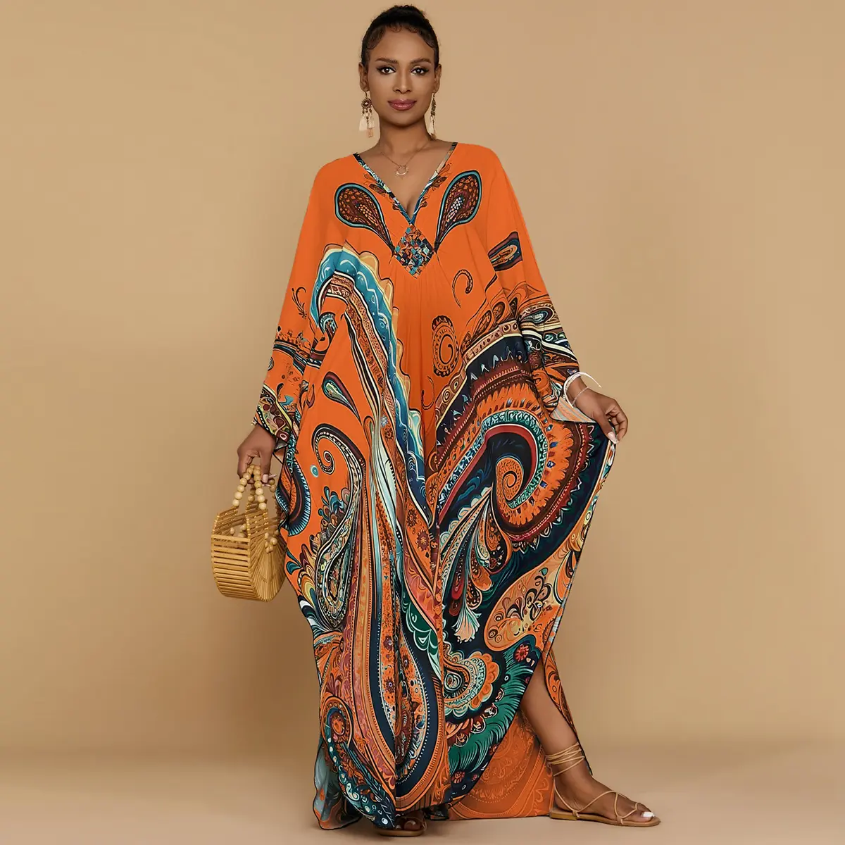 Bohemian Paisley Orange