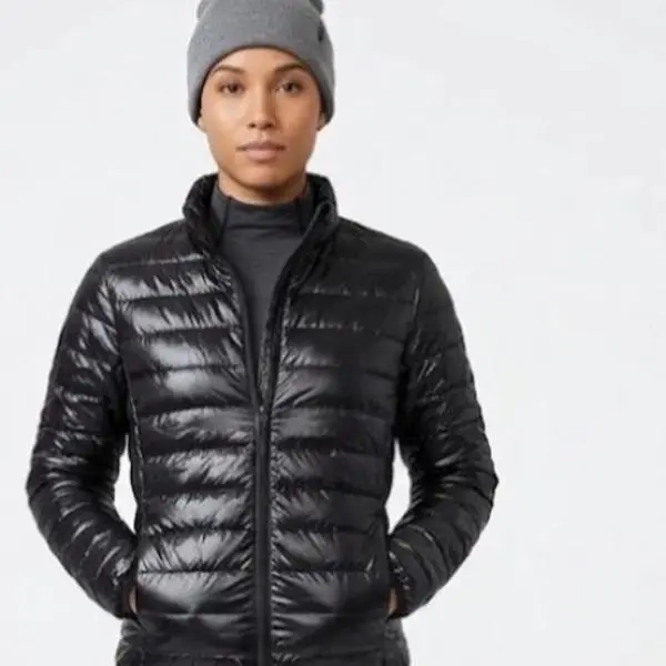 Women's Quilted Puffer Jacket Coats - Lightweight, Water-Resistant, Full-Zip, Foldable, Fitted Casual Long-Sleeve Outerwear with Functional Zippers