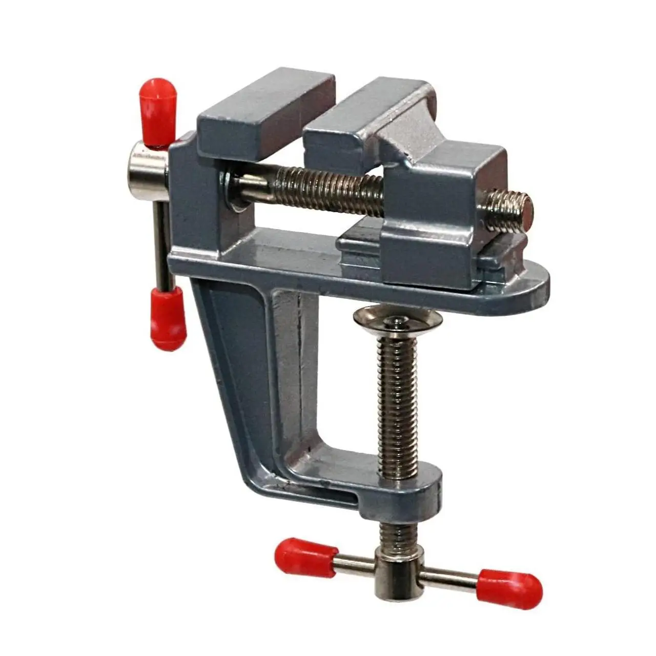 Light Duty Mini Table Clamp, Mini Work Table Vise Clamp, Table Bench Vice Craft Vise, DIY Craft Carving Tool for Jewelry Watch Walnut, Durable