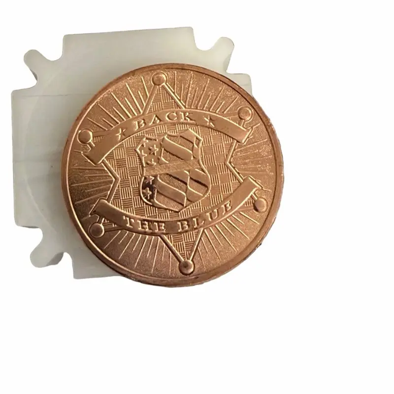 Back the Blue 1 oz Copper Round - Collectible Patriotic Copper Coin for Law Enforcement Supporters
