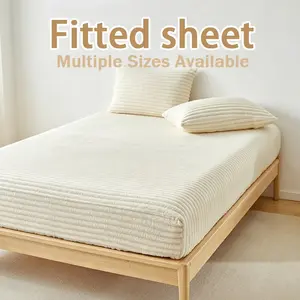 3 Piece Anti-Pilling Striped Bed Sheet Set, Vintage Elegant, Breathable, King/queen Size, Deep Pocket, Includes 1 Bed Sheet 2 Pillowcases