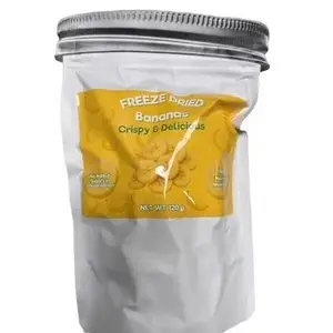 Rocket Krunch's Freeze Dried Organic Bananas 120g Large Bag Crispy & Delicious Natural Healthy Snack Made in the USA Fruit Dry Crunchy No Added Allergens