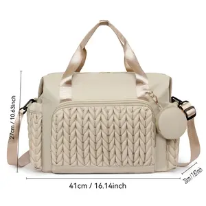 Mommy bag for mother and baby, large capacity stroller hanging bag for outings
