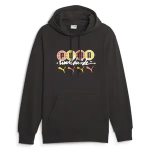 PUMA Mens Swxp Worldwide Hoodie Casual Outerwear Casual - Black