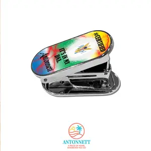 Antonnett “Certified: It’s In My DNA” Personalized Mini Stapler – Aluminum Build, 2.5x1.6 in., 5,000 Free Staples, Flag Meaning Display Card, Multilingual Options, Custom Name in 12 Fonts, Caribbean-Inspired Design for Desk, School, or Gifts