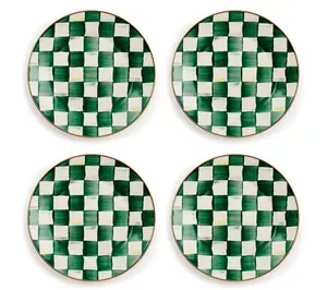 MacKenzie- Childs Set of 4 Dinner Plates