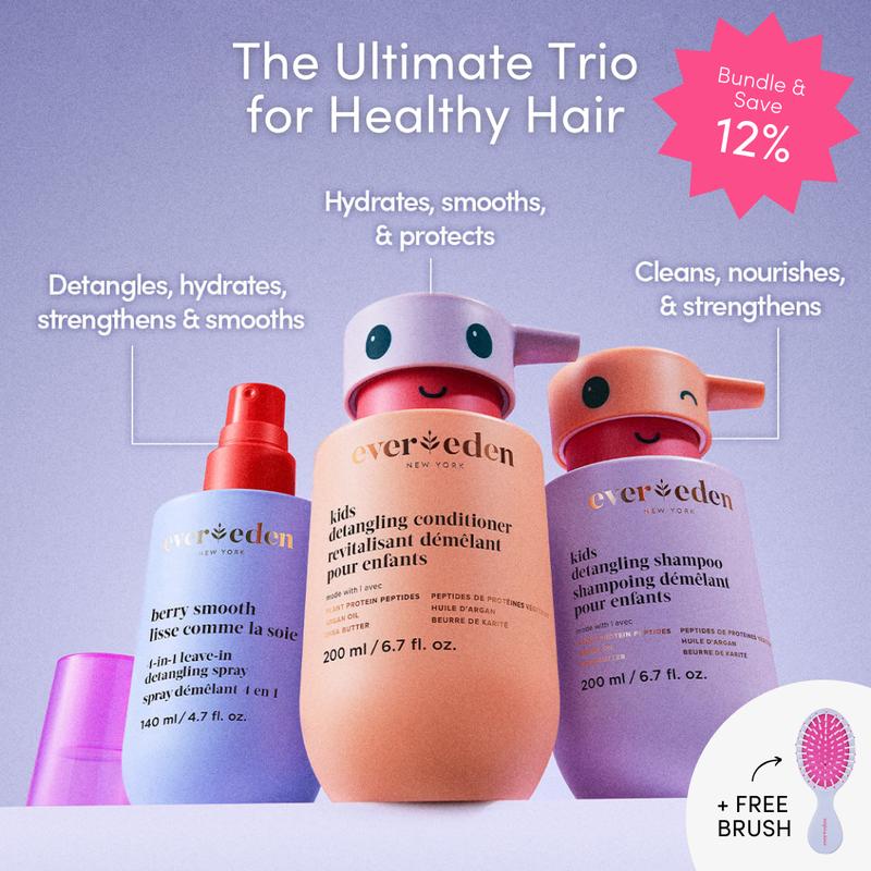 Evereden – Happy Hair Duo | Kids Shampoo & Conditioner Set | For Ages 3+