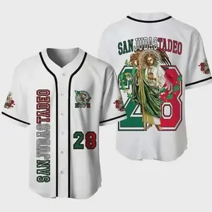 San Judas Tadeo Baseball Jersey – Feast Day Oct 28 Hope Design Unisex Mexico