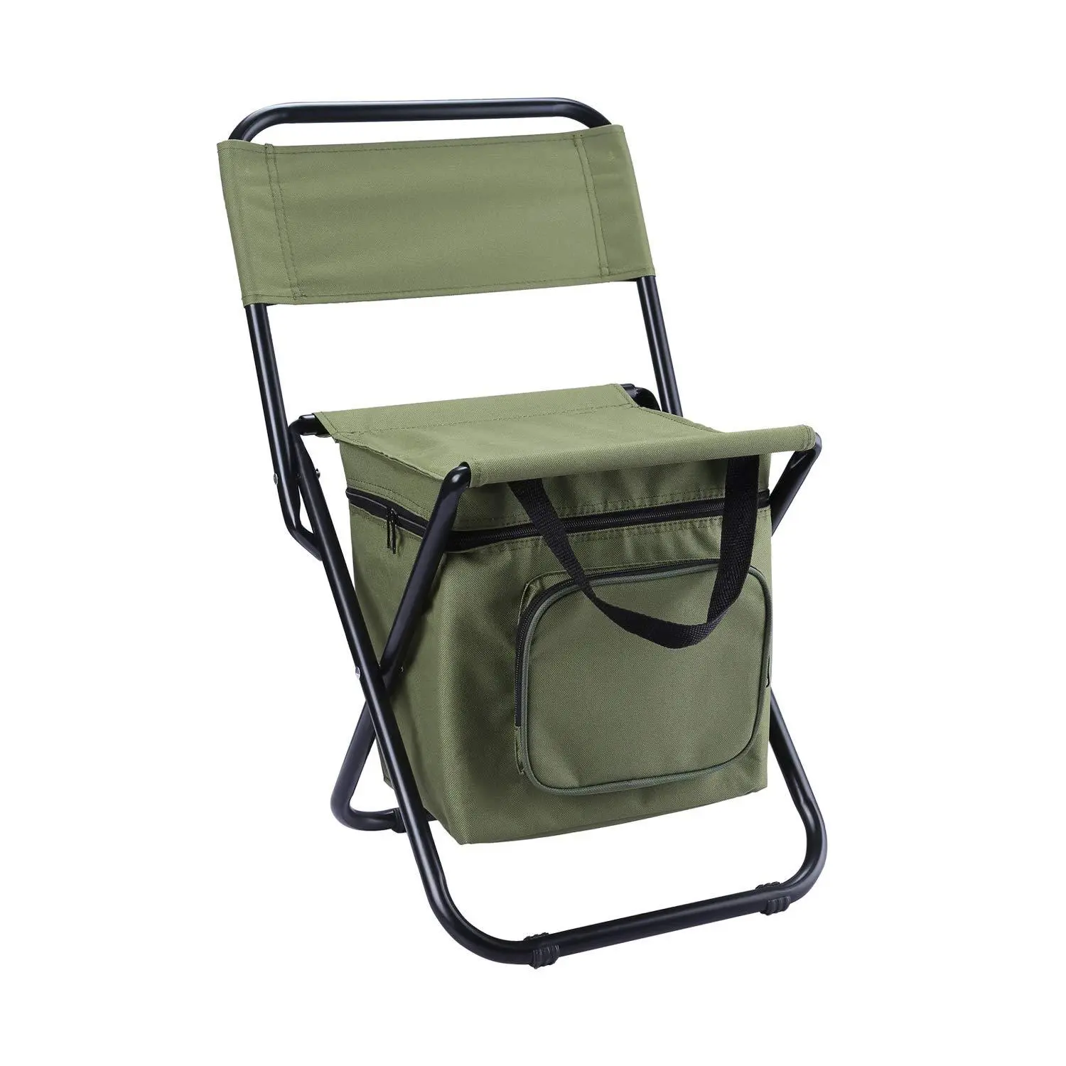 Fishing Chair with Cooler Bag Foldable Compact Fishing Stool