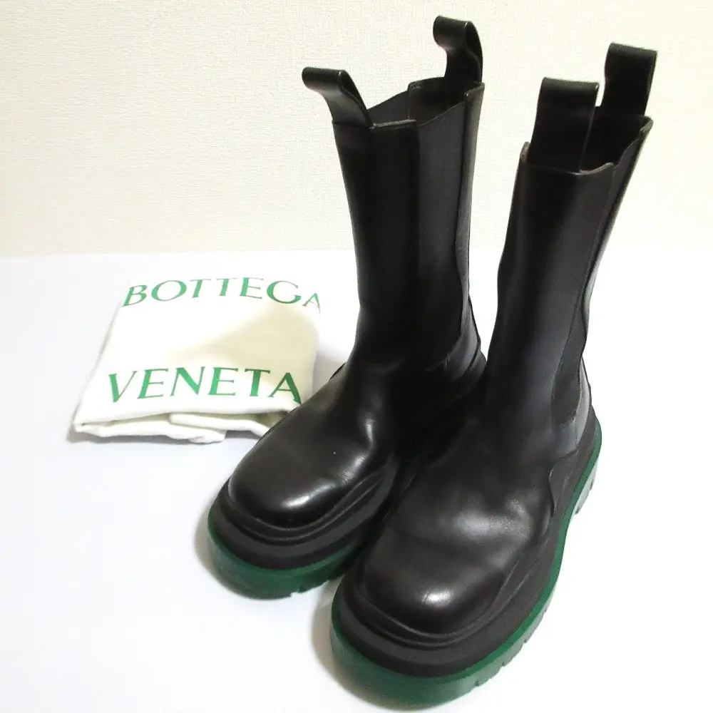 Pre-owned BOTTEGA VENETA Other Small Leather Goods The Tire Leather Chelsea Boots
