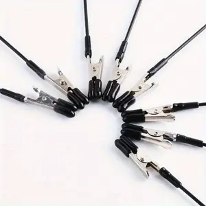 10pcs Multidirectional Metal Crocodile Clips, Flexible Colorful Clamps for Model Making, Card Holder, Hand Drawing, Welding Aid