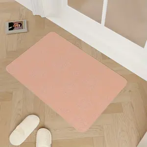 Snowman Sled Bath Rug,Water Absorbing Non-Slip Bath Mat,Rubber Non-Slip Quick Dry for Bathroom,Kitchen,Living Room,Modern Style