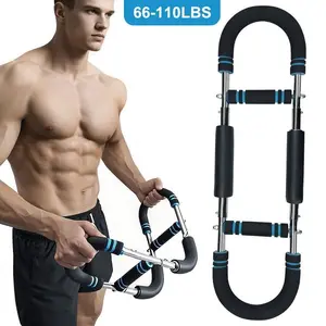 【Arm Trainer Chest Workout】 Strengthen Arm Muscles, Men's Fitness Equipment, Detachable Portable Spring Resistance, Adjustable Hand Strength Trainer, Arm Exerciser