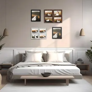 Mushk Multi-Size Picture Frame Collage 10-Pack Gallery Wall Frames for Wall Mounting, Including 8x10, 5x7, 4x6, Modern Photoframe Artwork