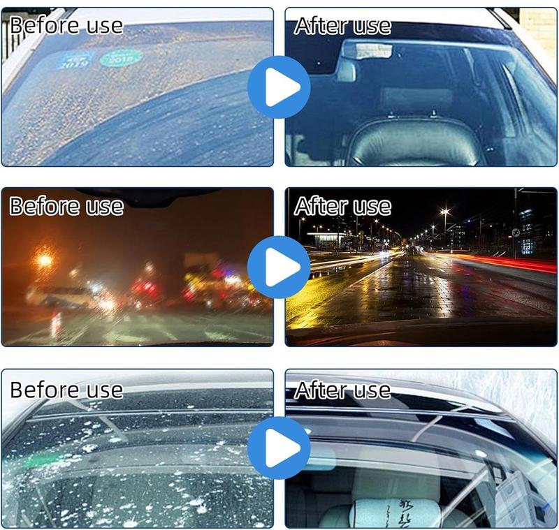 QIFOR Automotive Handheld Oil Flmr Cream,Glass DecontaminationWithoutTraces,Window Oil Film Cleaning,FastCleaning, CompactAnd Easy To Cary-100g Degreaser Cleaner