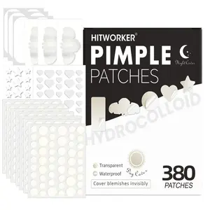 Large Hydrogel Acne Patches Xl Size for Face & Body, Gentle Acne Stickers in 8 Sizes, Suitable for Skincare Routine, Acne Pimple Patch