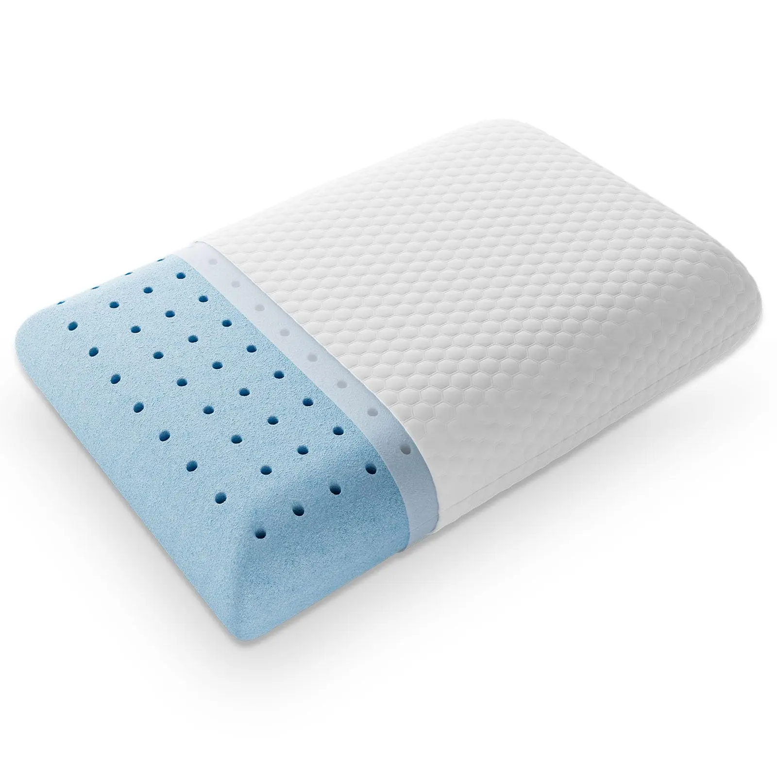 Premium Bread-Loft Pillow with Ergonomic Memory Foam – Hypoallergenic Removable Cover, Neck Pain Relief, Odor-Free Design – Deep Restful Sleep for All Sleeping Styles