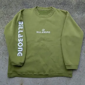 Billabong Logo Crewneck Sweatshirt Light Blue Oversized Pullover Surf Skate Casual Streetwear 6