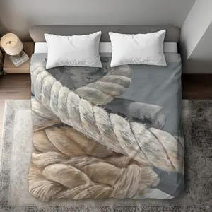 Begin Home Decor C1DCKSW02AIFG4 Beige Boat Bedroom King Size Duvet Cover - Home Decor Essentials