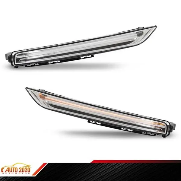 Fit For 2015-18 Porsche Cayenne 958 Pair LED DRL Fog Light Daytime Running Lamp