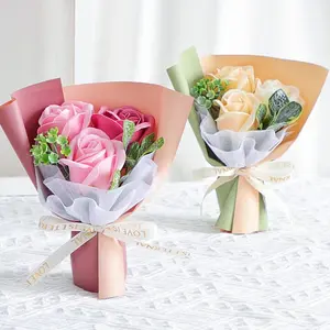 Handmade Mini Bouquet Soap Flower Finished Bouquet-Rose/Sunflower Soap Bouquet-Handmade