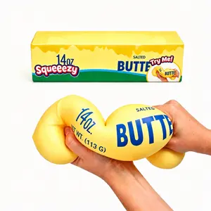 New Ultra Soft Fast Rebound Butter Stick Squeeze Toy, Realistic Food Model Stress Relief Fidget Toy, Unique Fun Squishy Toy