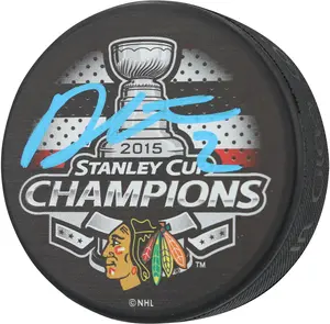 Duncan Keith Chicago Blackhawks Autographed 2015 Stanley Cup Champions Hockey Puck - Fanatics Authentic Certified