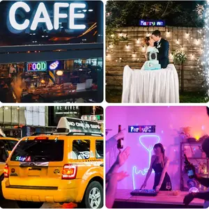 16x96 Pixel Full Color LED Display Screen, USB Powered Dual Control Via APP & Remote, Car/commercial Use Compatible16×96 Pixel Full Color LED Screen | USB Power + APP/Remote Control, Perfect for Car & Business