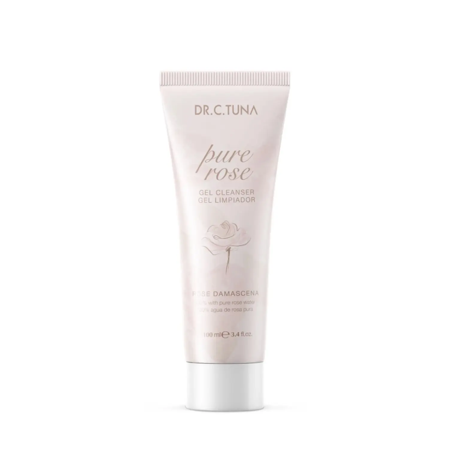 Hydrating Gel Cleanser with Pure Rose Water, Gentle Moisturizing Formula for Soft and Glowing Skin, 100 ml / 3.4 oz, Hydrate, Cleansing, Face, Fragrance, Soft Skin, Gluten Free, Scented, All Skin Types