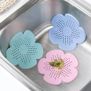 Silicone Odor-Proof Drain Cover, Kitchen Sink Filter Mesh, Bathroom Sewer Hair Blocker, Anti-Clog Water Outlet Protector