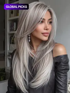 Topshe 13x6 HD Lace Front Wig, Frontal Wigs, Glueless Frontal Wig, Shoulder-Length Straight Hair, Comfortable & Breathable, Natural Look, Perfect for Parties, Natural Looking Wig