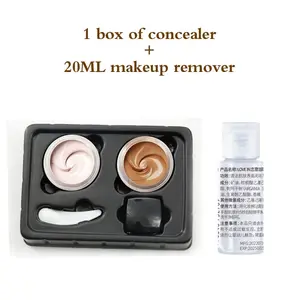 Double Color Tattoo Concealer Balm Waterproof Sweatproof Long-Lasting, Natural Finish, Non-Alcoholic, Single Item, Suitable for Any Skin Tone, Concealer Makeup